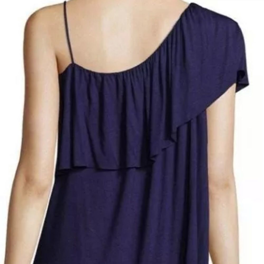 NWT Bailey 44 On The Town Blue One Shoulder Top S - Picture 4 of 12